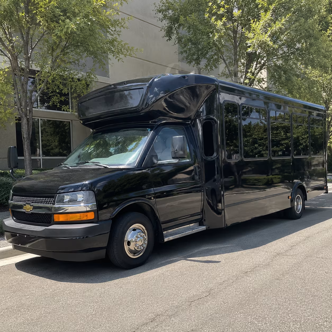 Yonkers Private Event Transportation party bus exterior