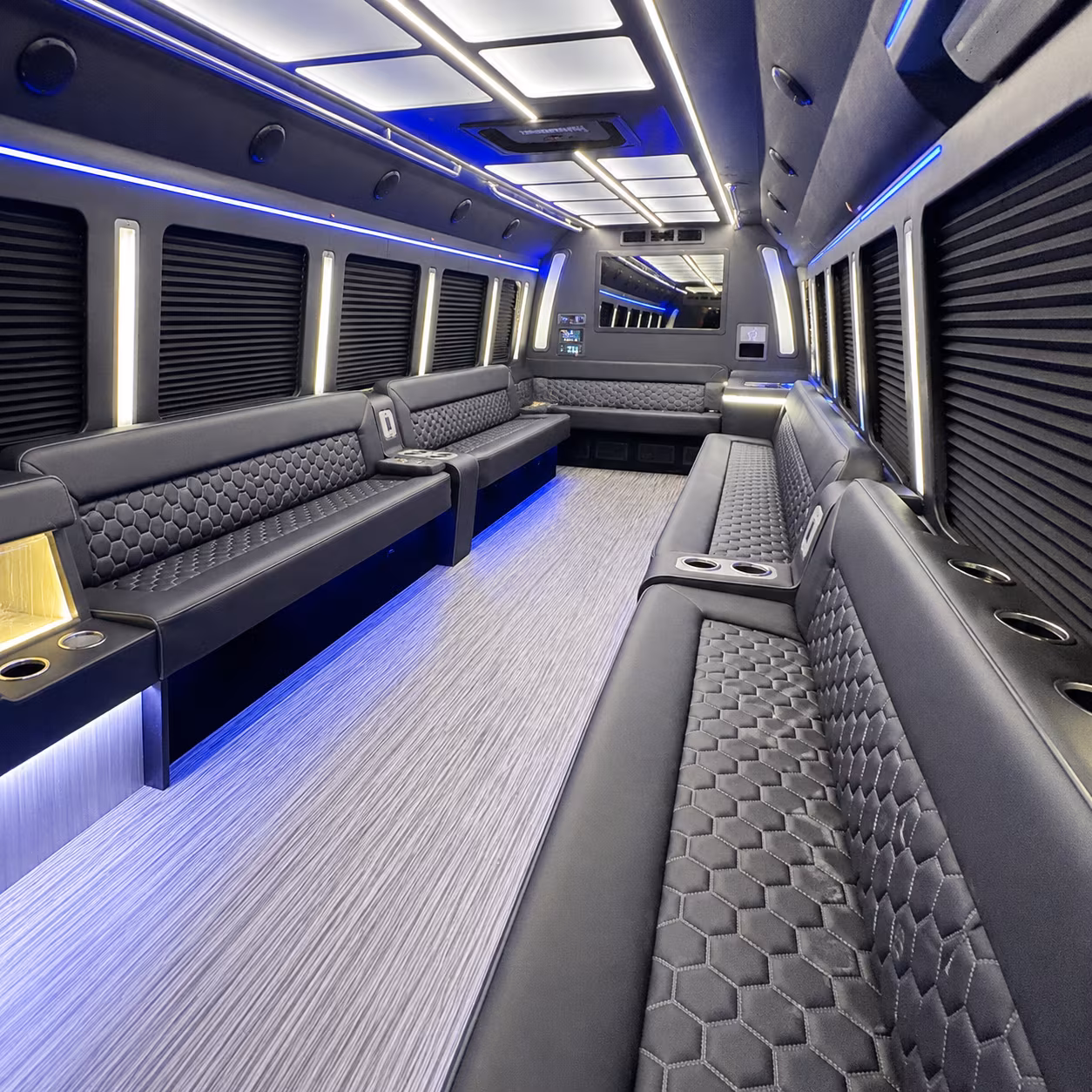 Yonkers Private Event Transportation party bus exterior