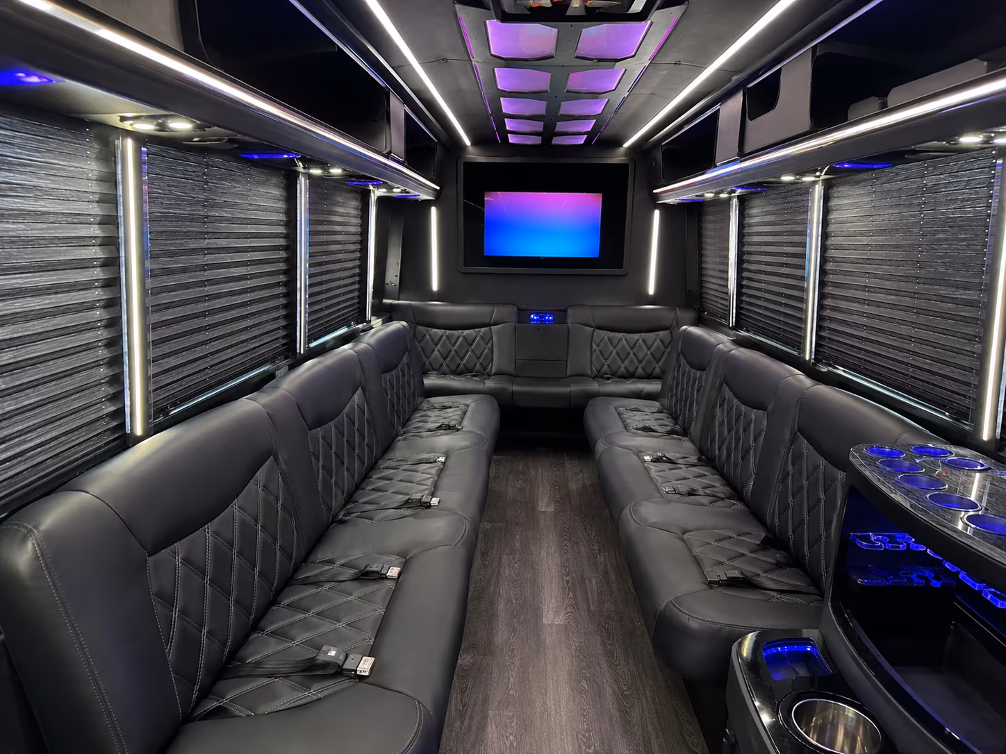 Yonkers Private Event Transportation party bus exterior