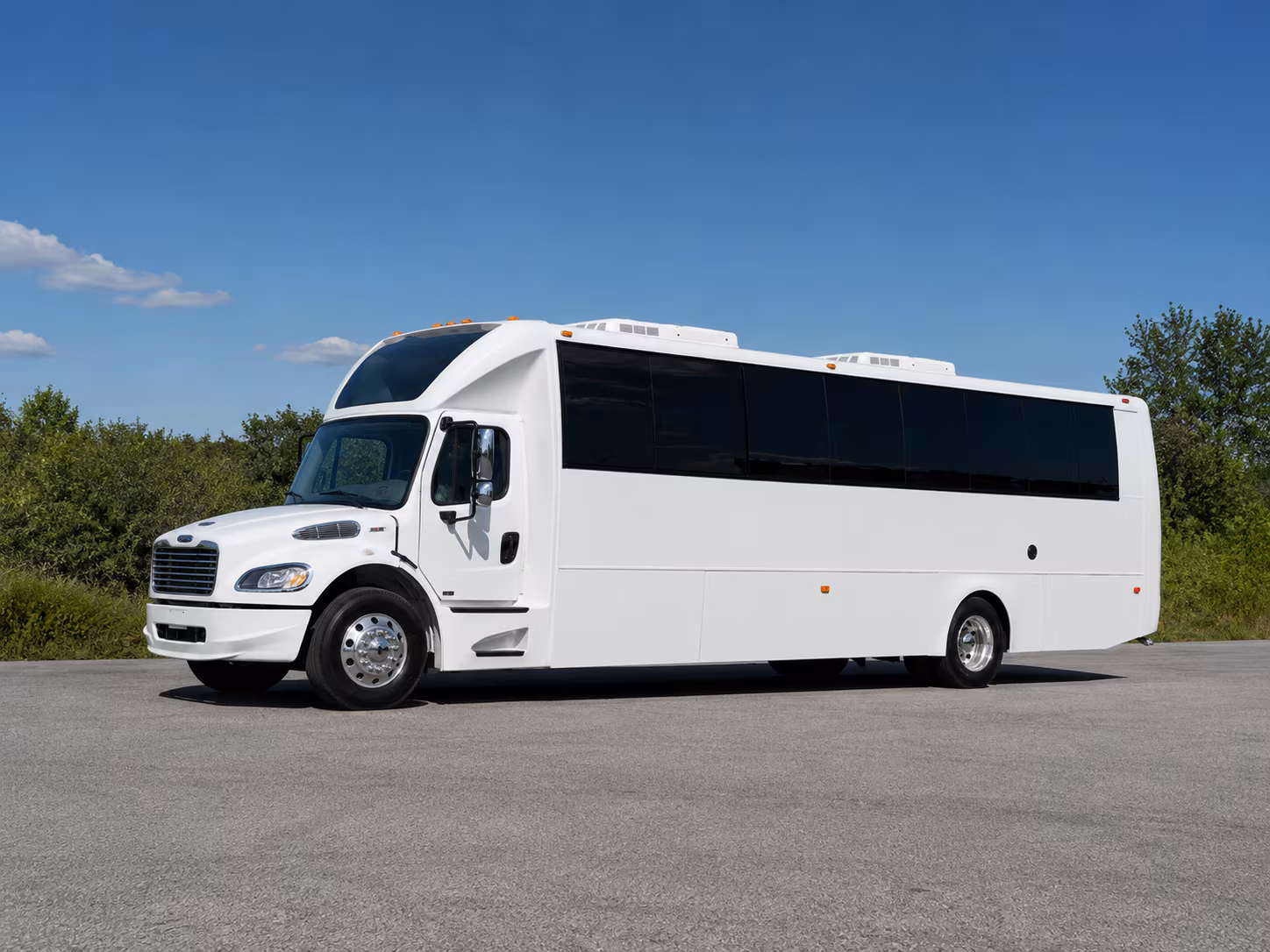 Yonkers Sporting Event Transportation party bus exterior