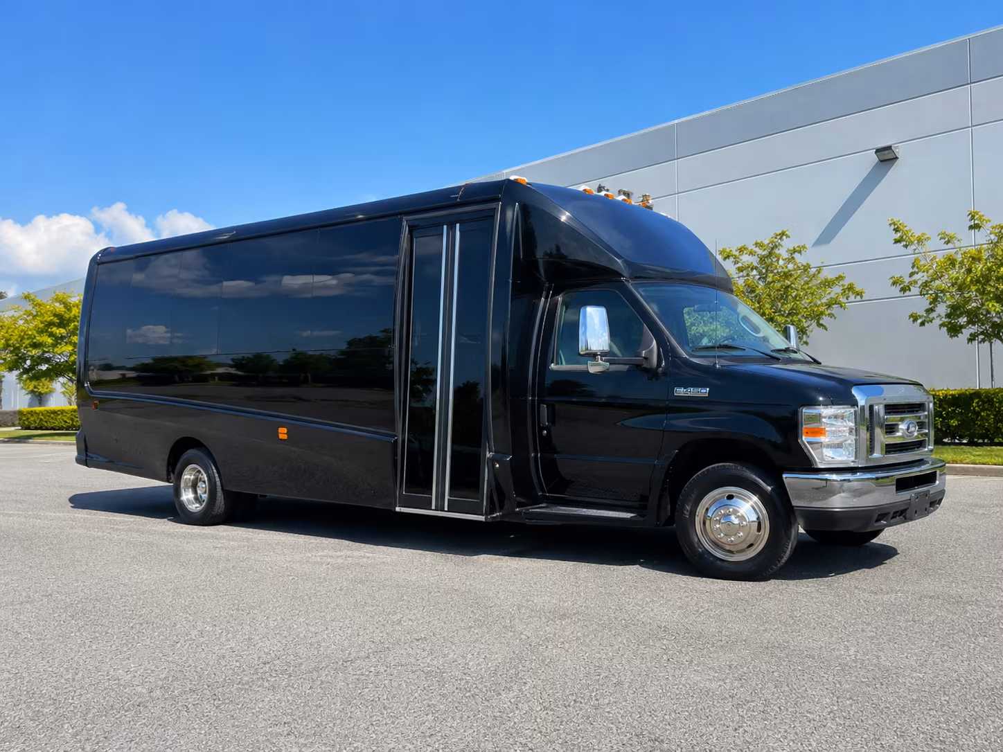Yonkers Sporting Event Transportation party bus exterior