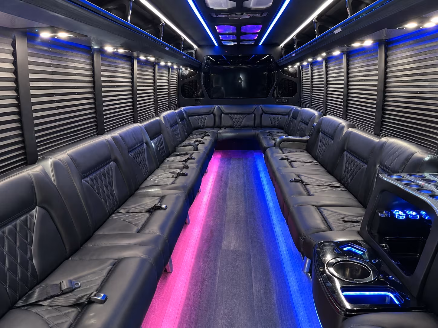 Yonkers Sporting Event Transportation party bus exterior