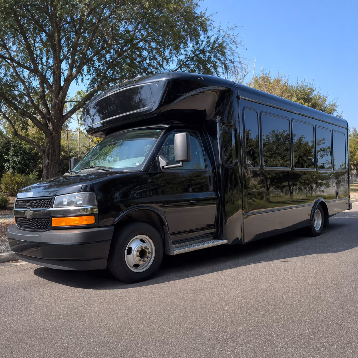 Yonkers Sporting Event Transportation party bus exterior