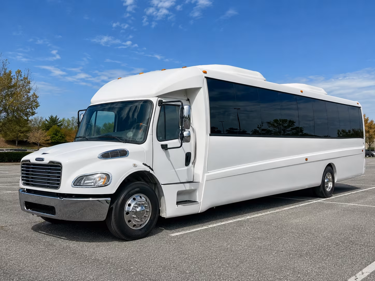 Yonkers Wedding Transportation party bus exterior