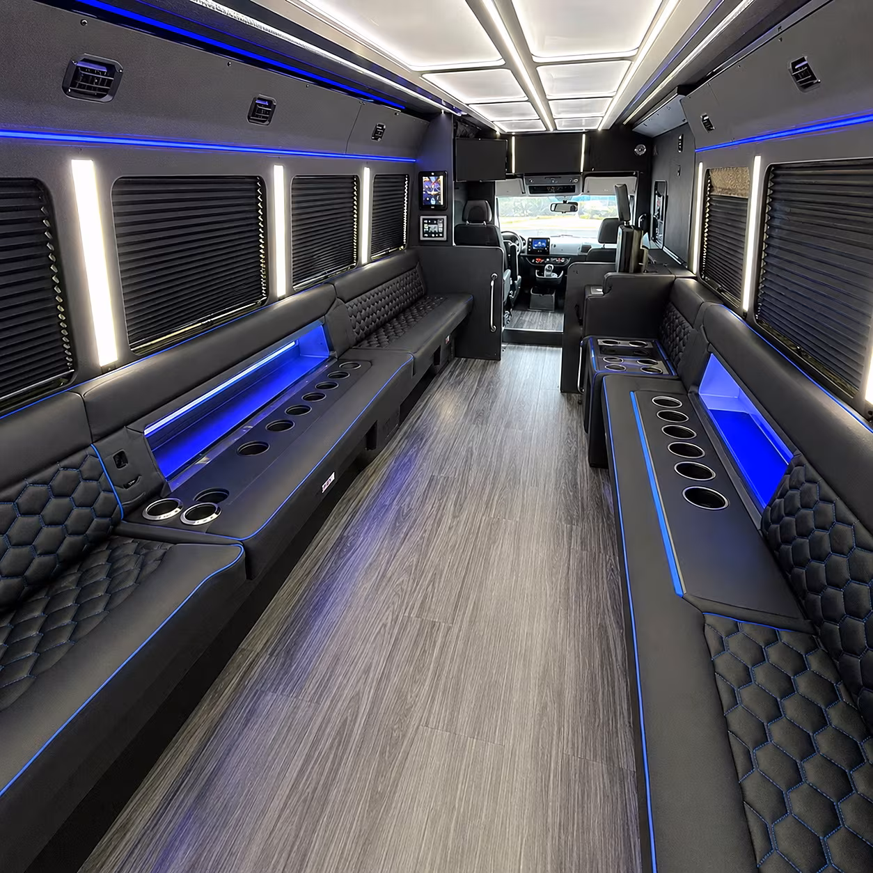 Yonkers Winery Tour & Pub Crawl Transportation party bus interior